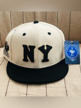 NEW YORK BLACK YANKEES Ebbets Field Flannels Fitted Wool/Fiber Baseball Hat